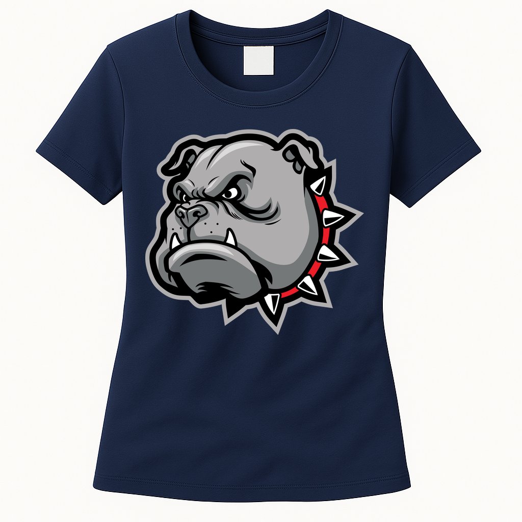 Bulldog Head Womens T-Shirt