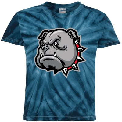 Bulldog Head Kids Tie-Dye T-Shirt