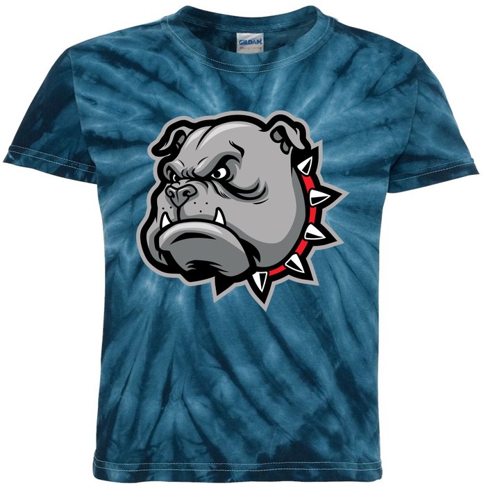 Bulldog Head Kids Tie-Dye T-Shirt