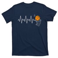 Basketball Heartbeat Basketball Lover T-Shirt