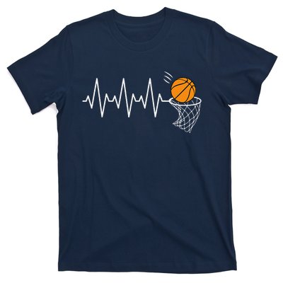 Basketball Heartbeat Basketball Lover T-Shirt