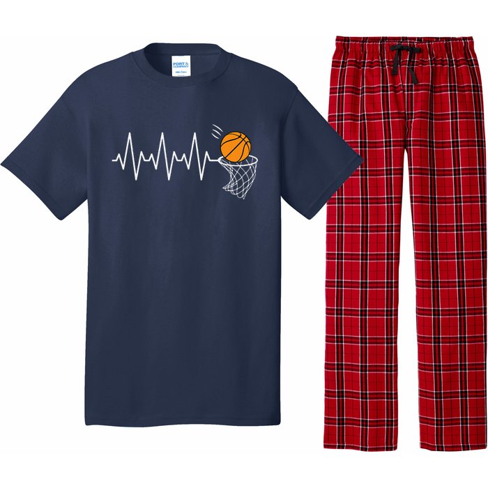 Basketball Heartbeat Basketball Lover Pajama Set