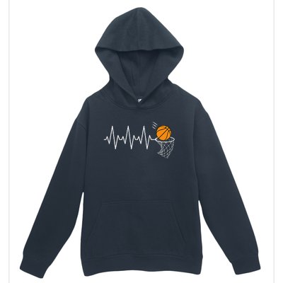 Basketball Heartbeat Basketball Lover Urban Pullover Hoodie