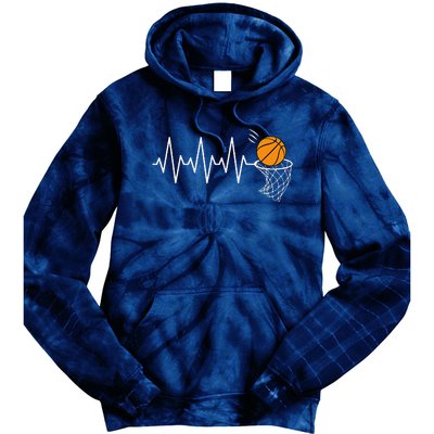 Basketball Heartbeat Basketball Lover Tie Dye Hoodie