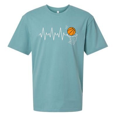 Basketball Heartbeat Basketball Lover Sueded Cloud Jersey T-Shirt