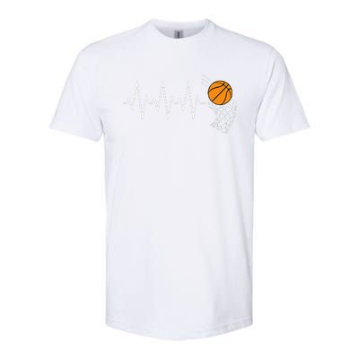 Basketball Heartbeat Basketball Lover Softstyle CVC T-Shirt