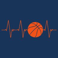 Basketball Heartbeat Bball Gift Cooling Performance Crew T-Shirt