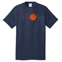 Basketball Heartbeat Bball Gift Tall T-Shirt