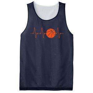 Basketball Heartbeat Bball Gift Mesh Reversible Basketball Jersey Tank