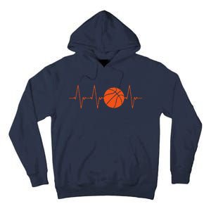 Basketball Heartbeat Bball Gift Tall Hoodie