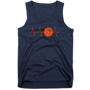 Basketball Heartbeat Bball Gift Tank Top