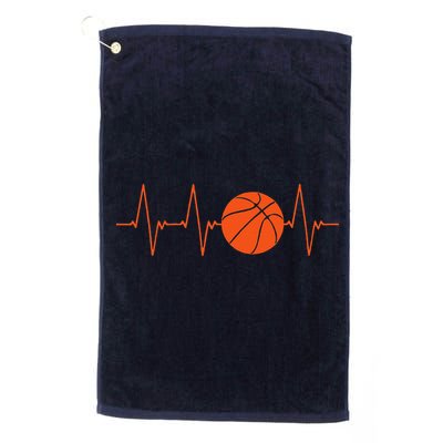 Basketball Heartbeat Bball Gift Golf Towel