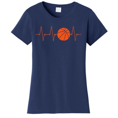 Basketball Heartbeat Bball Gift Women's T-Shirt