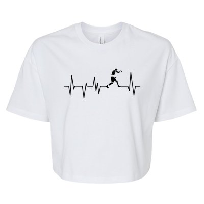 Boxer Heartbeat Boxing Gift Boxing Lover Boxing Trainer Bella+Canvas Jersey Crop Tee