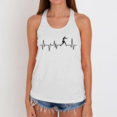 Boxer Heartbeat Boxing Gift Boxing Lover Boxing Trainer Women's Knotted Racerback Tank