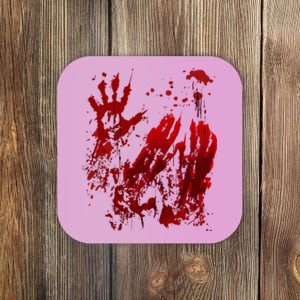 Bloody Halloween Blood Splatter Zombie Hand Coaster