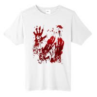 Bloody Halloween Blood Splatter Zombie Hand Tall Fusion ChromaSoft Performance T-Shirt