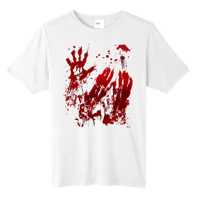 Bloody Halloween Blood Splatter Zombie Hand Tall Fusion ChromaSoft Performance T-Shirt