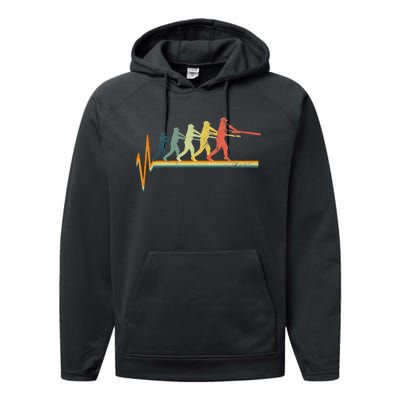 Baseball Heartbeat Performance Fleece Hoodie