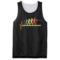 Baseball Heartbeat Mesh Reversible Basketball Jersey Tank