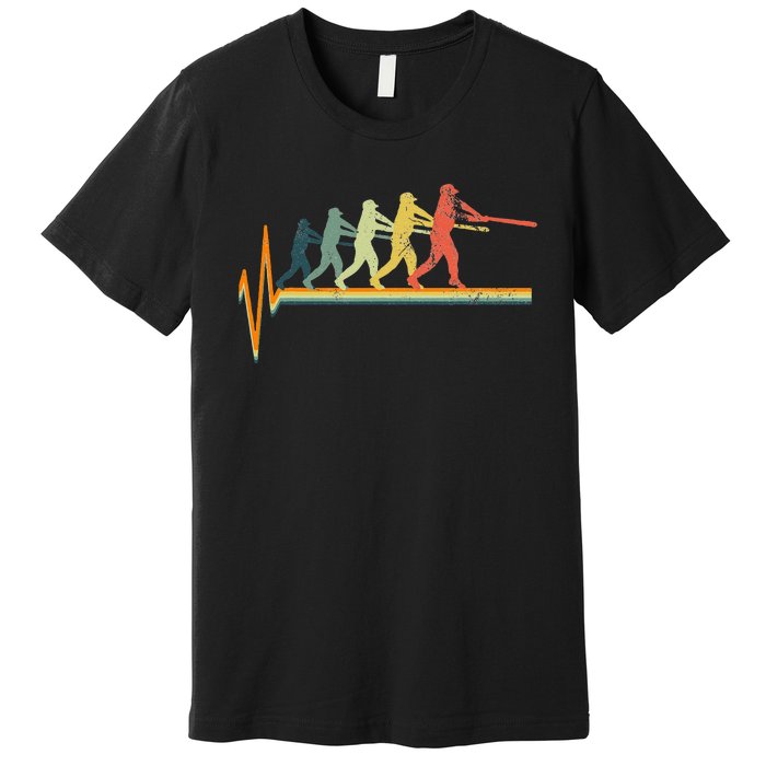 Baseball Heartbeat Premium T-Shirt