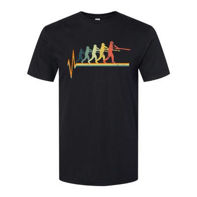 Baseball Heartbeat Softstyle CVC T-Shirt