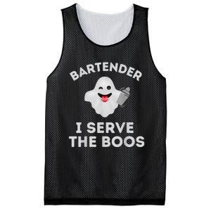 Bartender Halloween Bartender Ghost I Serve The Boos Mesh Reversible Basketball Jersey Tank