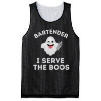 Bartender Halloween Bartender Ghost I Serve The Boos Mesh Reversible Basketball Jersey Tank