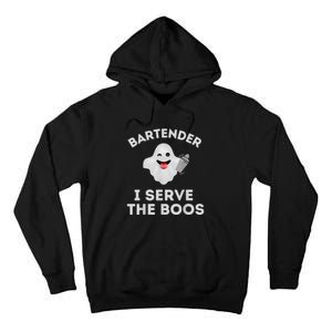 Bartender Halloween Bartender Ghost I Serve The Boos Tall Hoodie