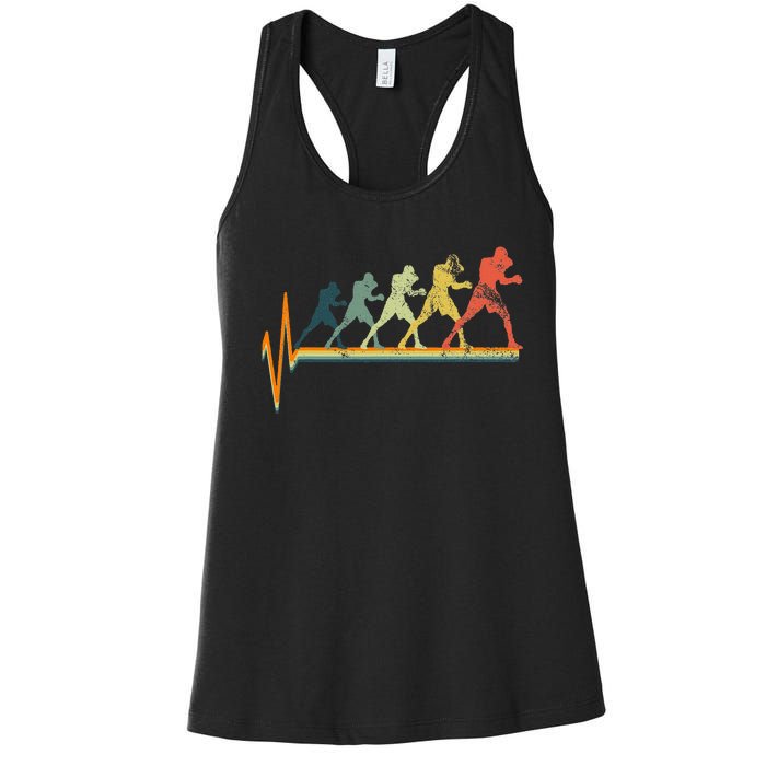 Boxing Heartbeat Boxer Gift Love Women's Racerback Tank