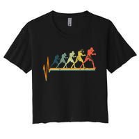 Boxing Heartbeat Boxer Gift Love Women's Crop Top Tee