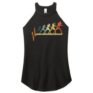 Boxing Heartbeat Boxer Gift Love Women's Perfect Tri Rocker Tank