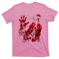 Bloody Halloween Blood Splatter Zombie Hand T-Shirt