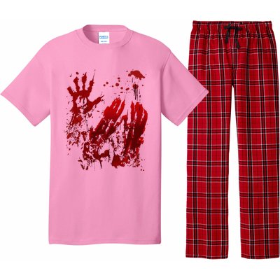 Bloody Halloween Blood Splatter Zombie Hand Pajama Set