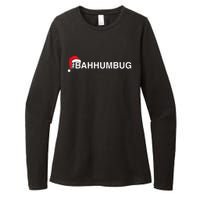 Bahhumbug Hashtag Bah Humbug Santa Hat Grumpy Hate Womens CVC Long Sleeve Shirt