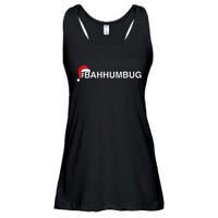 Bahhumbug Hashtag Bah Humbug Santa Hat Grumpy Hate Ladies Essential Flowy Tank