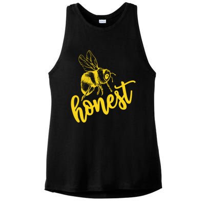 Bee Honest Be Honest Lovely Summer Bee Honesty Truth Trust Meaningful Gift Ladies PosiCharge Tri-Blend Wicking Tank