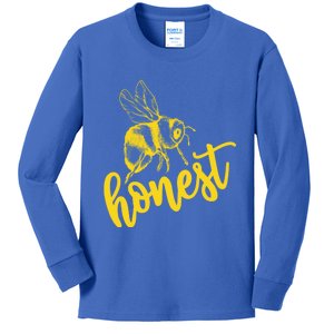 Bee Honest Be Honest Lovely Summer Bee Honesty Truth Trust Meaningful Gift Kids Long Sleeve Shirt