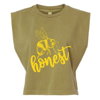 Bee Honest Be Honest Lovely Summer Bee Honesty Truth Trust Meaningful Gift Garment-Dyed Women's Muscle Tee