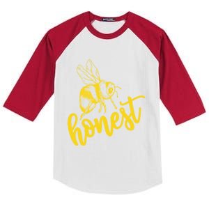 Bee Honest Be Honest Lovely Summer Bee Honesty Truth Trust Meaningful Gift Kids Colorblock Raglan Jersey