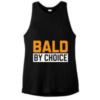 Bald Head Baldy Baldheaded No Hair Baldie Bald Guy Ladies PosiCharge Tri-Blend Wicking Tank