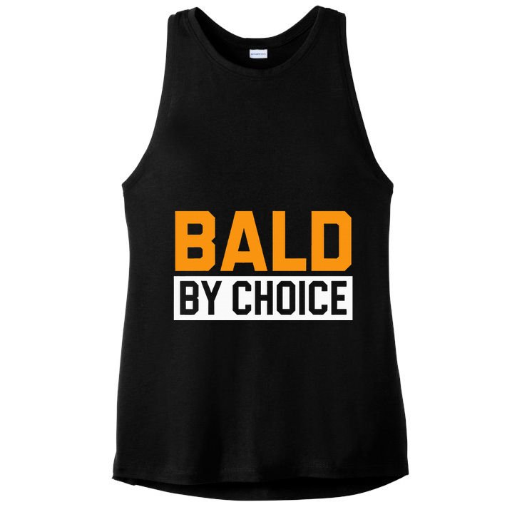 Bald Head Baldy Baldheaded No Hair Baldie Bald Guy Ladies PosiCharge Tri-Blend Wicking Tank