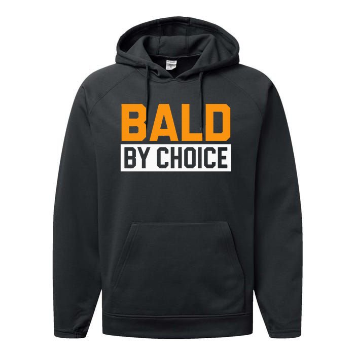 Bald Head Baldy Baldheaded No Hair Baldie Bald Guy Performance Fleece Hoodie