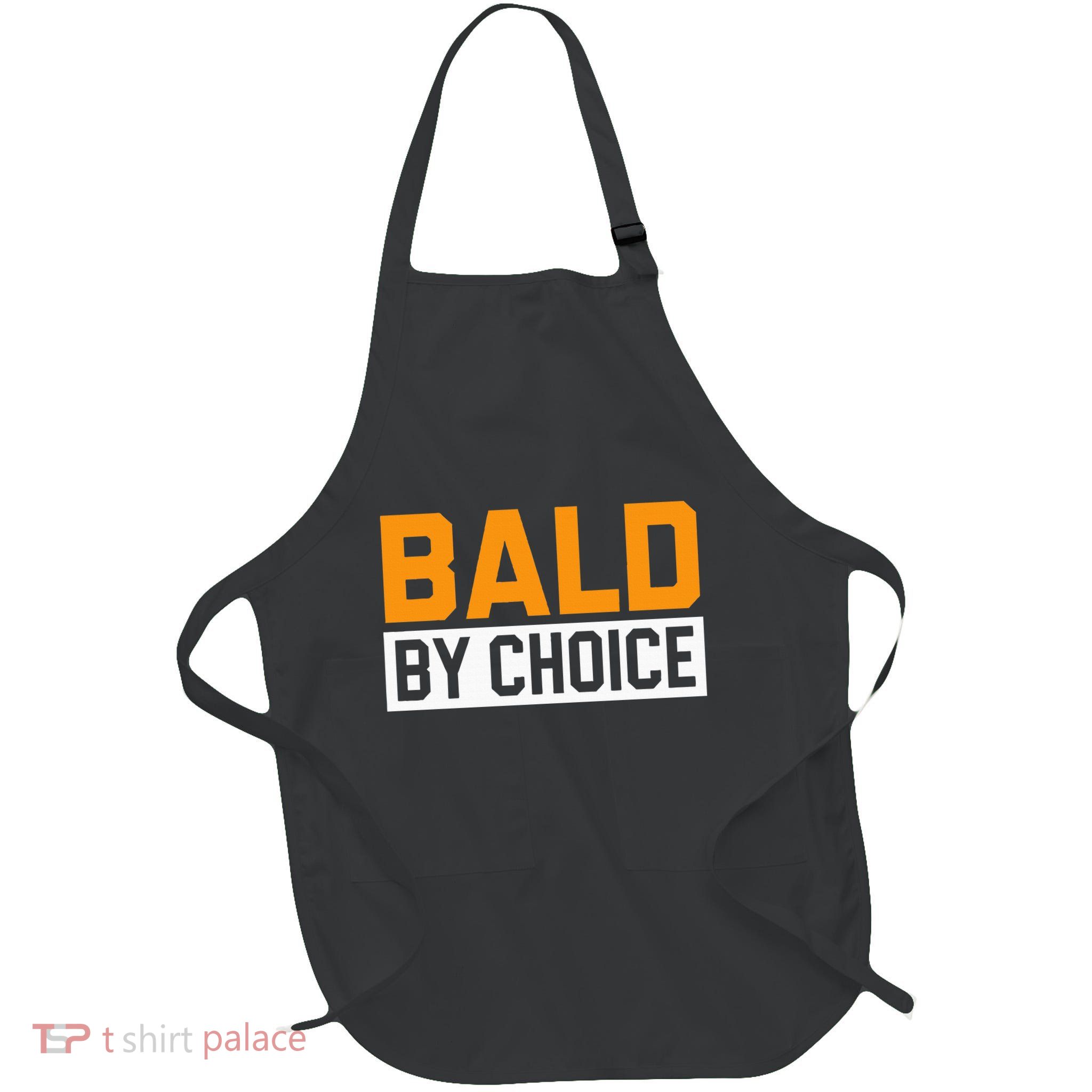 Bald Head Baldy Baldheaded No Hair Baldie Bald Guy Apron