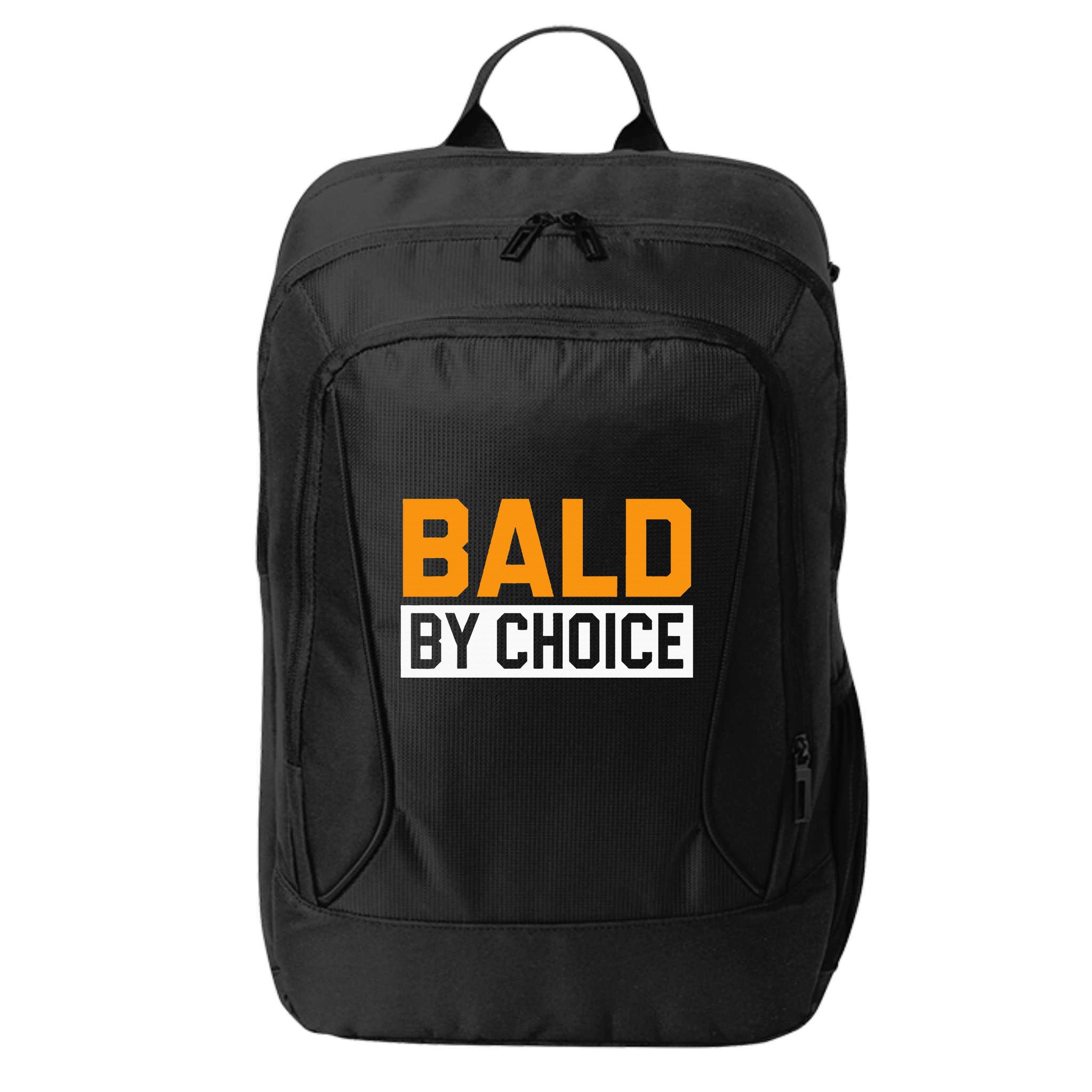 Bald Head Baldy Baldheaded No Hair Baldie Bald Guy City Backpack