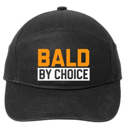 Bald Head Baldy Baldheaded No Hair Baldie Bald Guy 7-Panel Snapback Hat