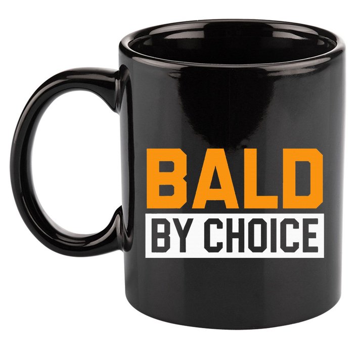 Bald Head Baldy Baldheaded No Hair Baldie Bald Guy 11oz C Handle Ceramic Mug