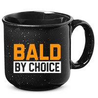 Bald Head Baldy Baldheaded No Hair Baldie Bald Guy 15oz Campfire Ceramic Mug