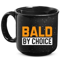 Bald Head Baldy Baldheaded No Hair Baldie Bald Guy 15oz Campfire Ceramic Mug