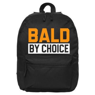 Bald Head Baldy Baldheaded No Hair Baldie Bald Guy 16 in Basic Backpack